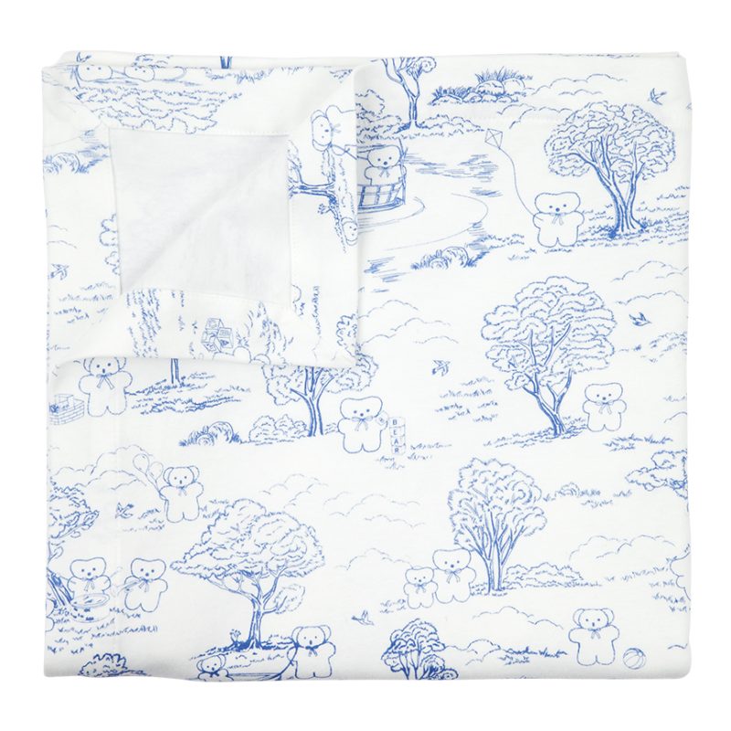 FLATOUTbear Wrap - Jersey Blue - the best baby comforter around!