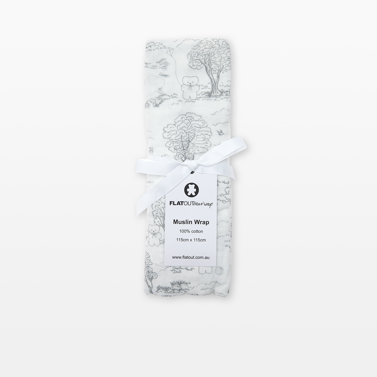 FLATOUTbear Wrap - Toile Grey