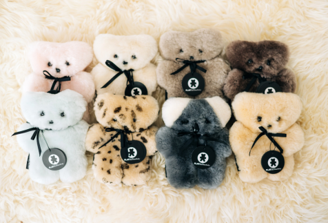 sheepskin flat teddy bear