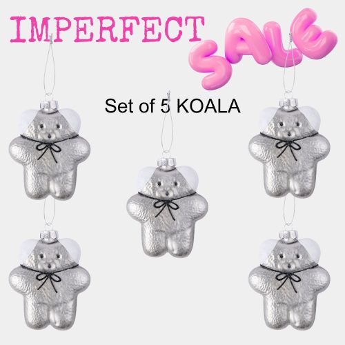 IMPERFECT - Christmas Ornament - Set of 5 KOALA